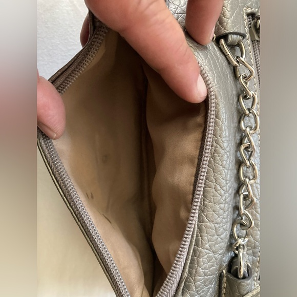 Nine West Metallic Gray Crossbody Bag - Picture 5 of 10